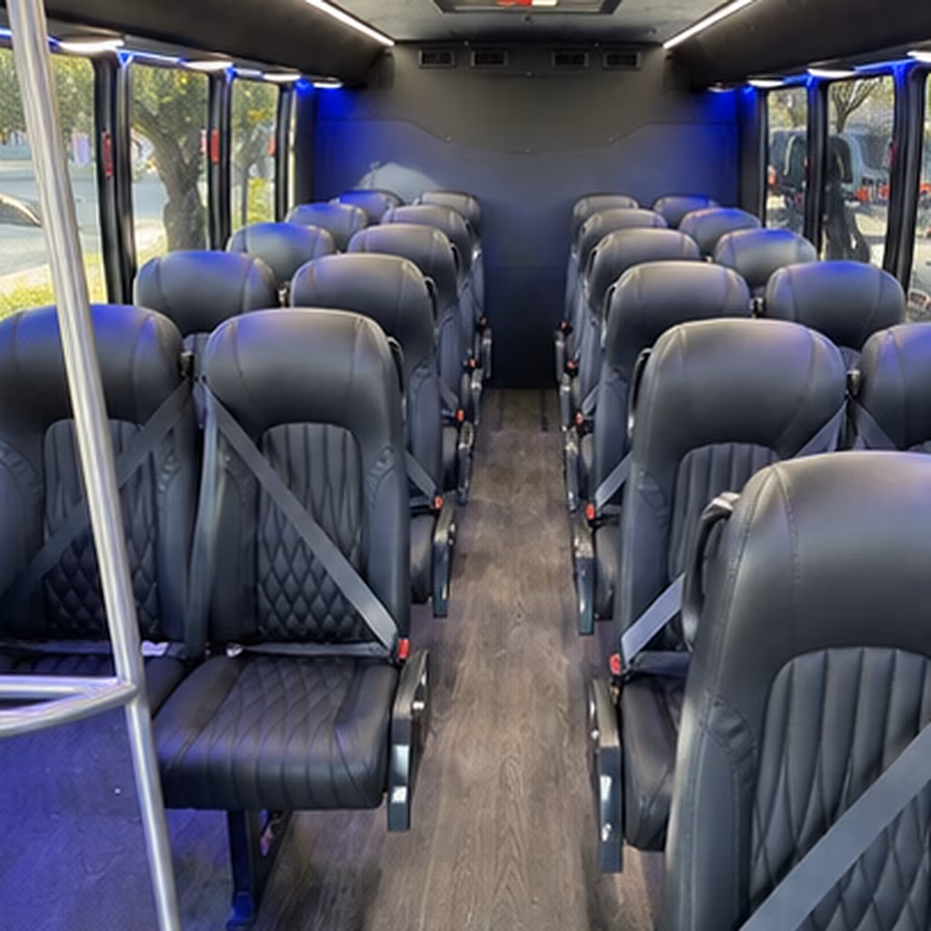 redlands employee transportation onboard seating