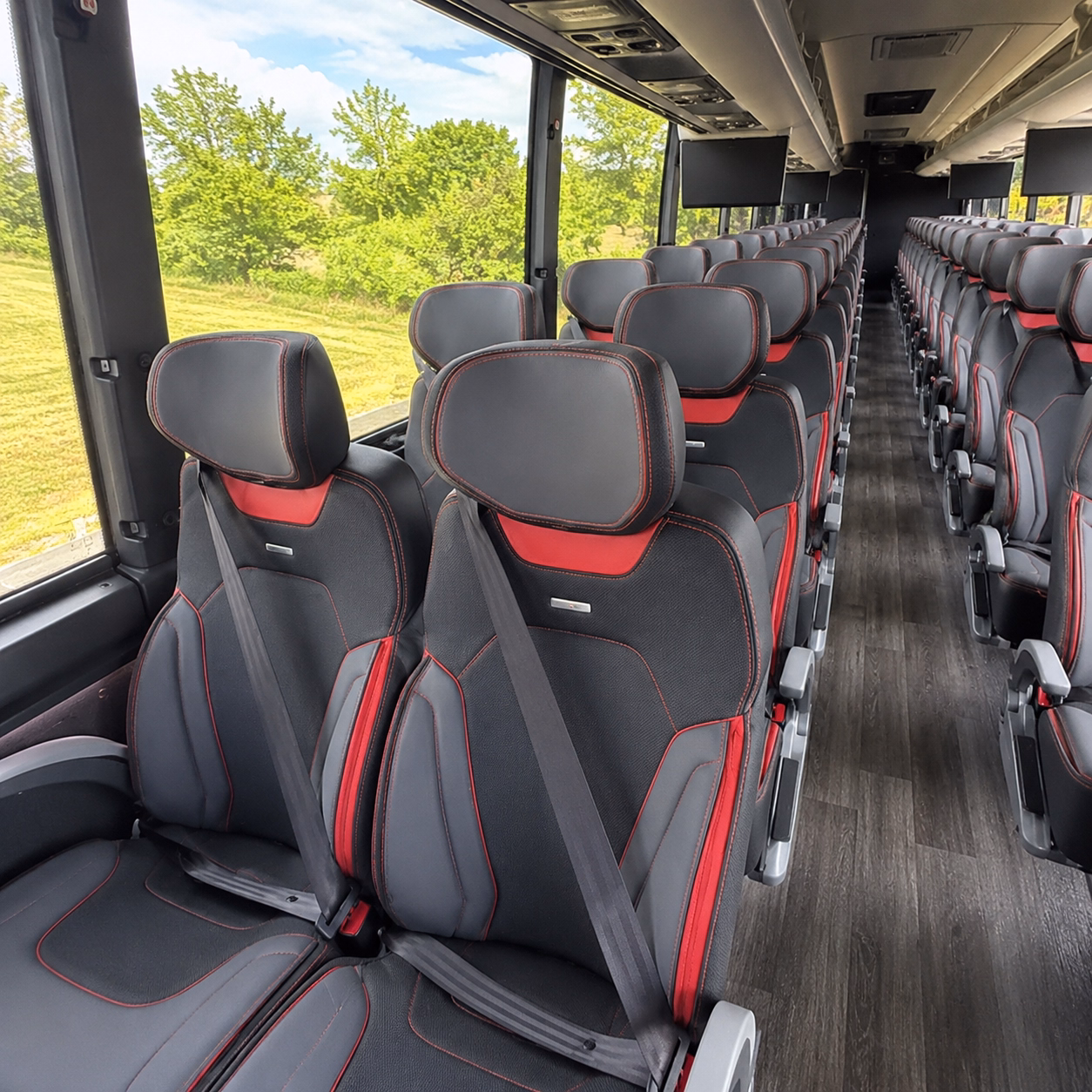 redlands private event transportation onboard seating